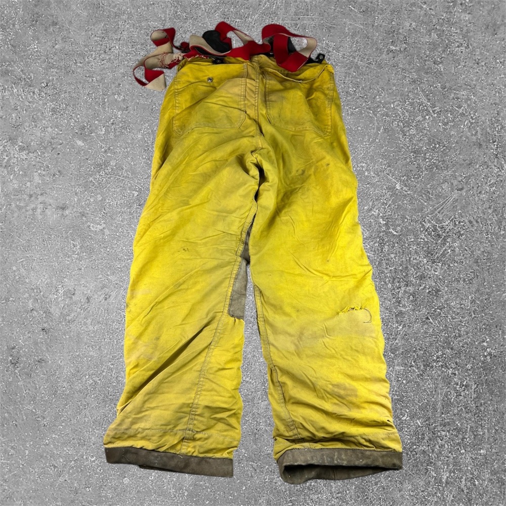 Globe Yellow Work Pants with Red Suspenders - Picture 8 of 11